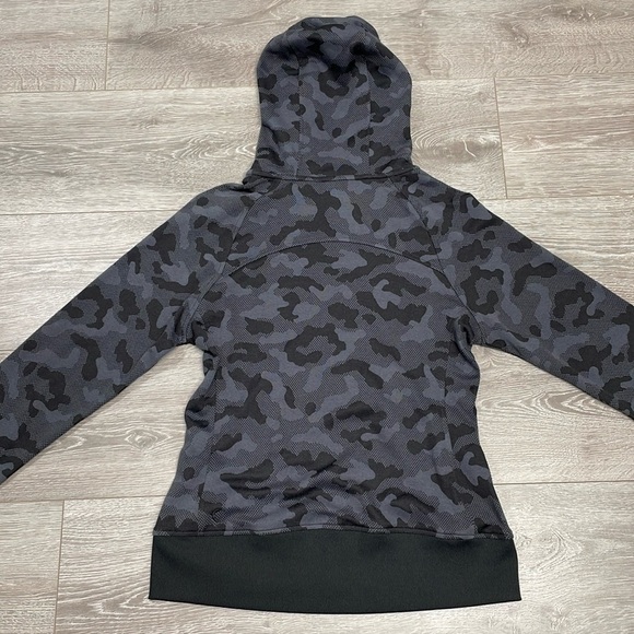 NWOT ZYIA Active Charcoal Camo Pivot Hoodie Full Zip Hooded Sweatshirt Jacket S - Picture 14 of 16